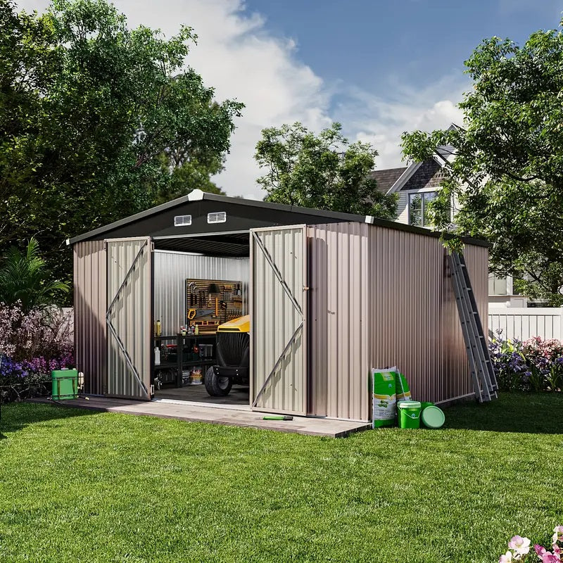 10x12 All Weather Metal Storage Shed