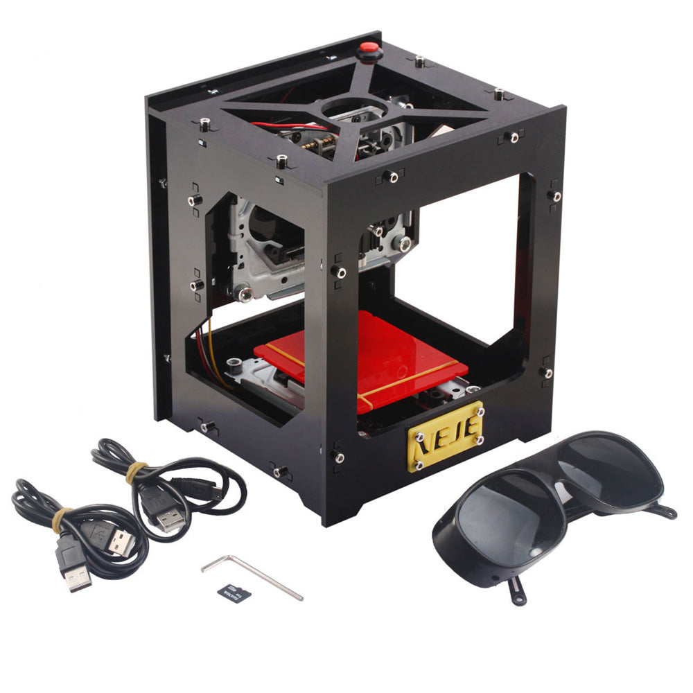 1000mW laser cutter | Mini cnc engraving machine | DIY Print laser engraver High Speed with Protective Glasses