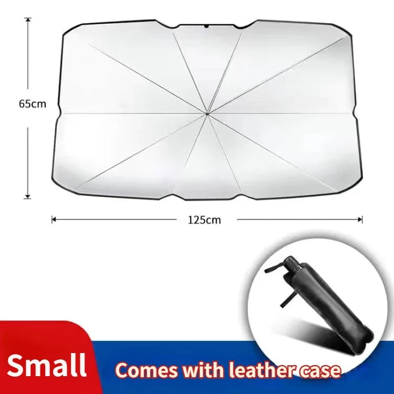 Retractable anti Uv Protection Car Umbrella Foldable Front Window Windshield Sun Shade Sunshade for Car