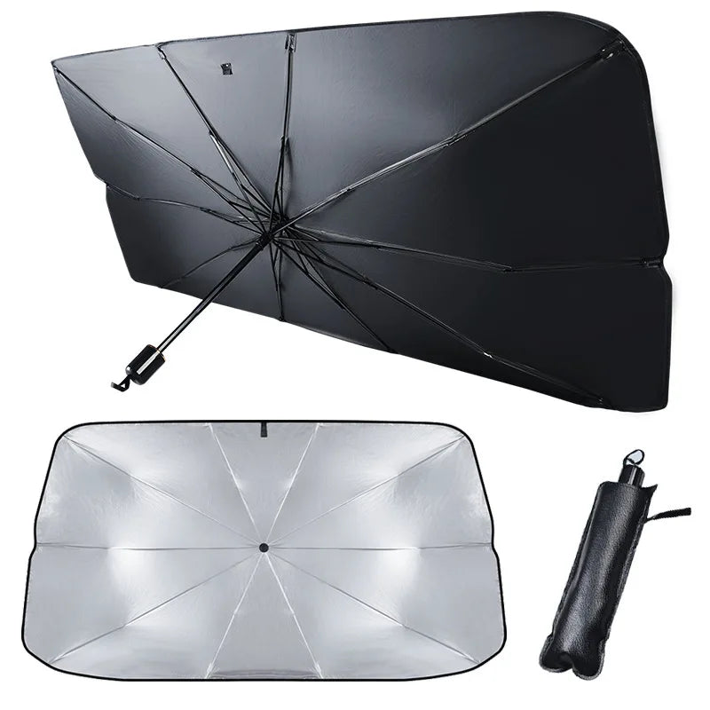 Retractable anti Uv Protection Car Umbrella Foldable Front Window Windshield Sun Shade Sunshade for Car