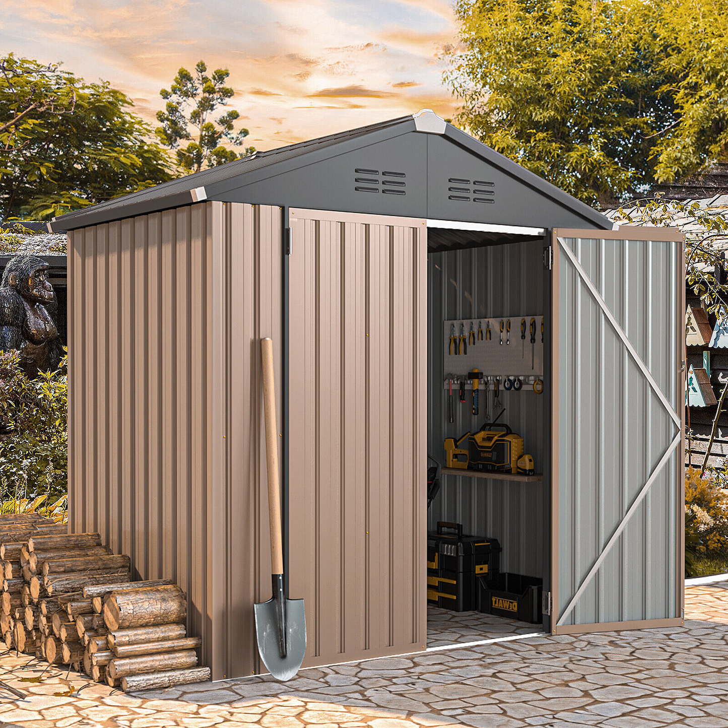 6x4 All-Season Metal Shed