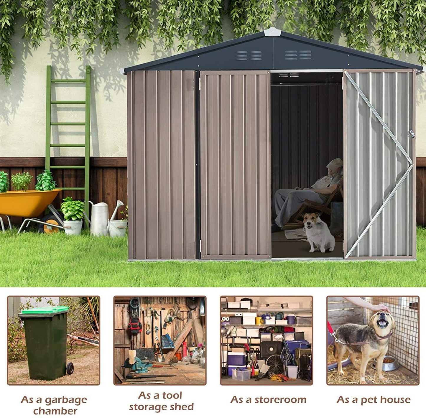 6x4 All-Season Metal Shed