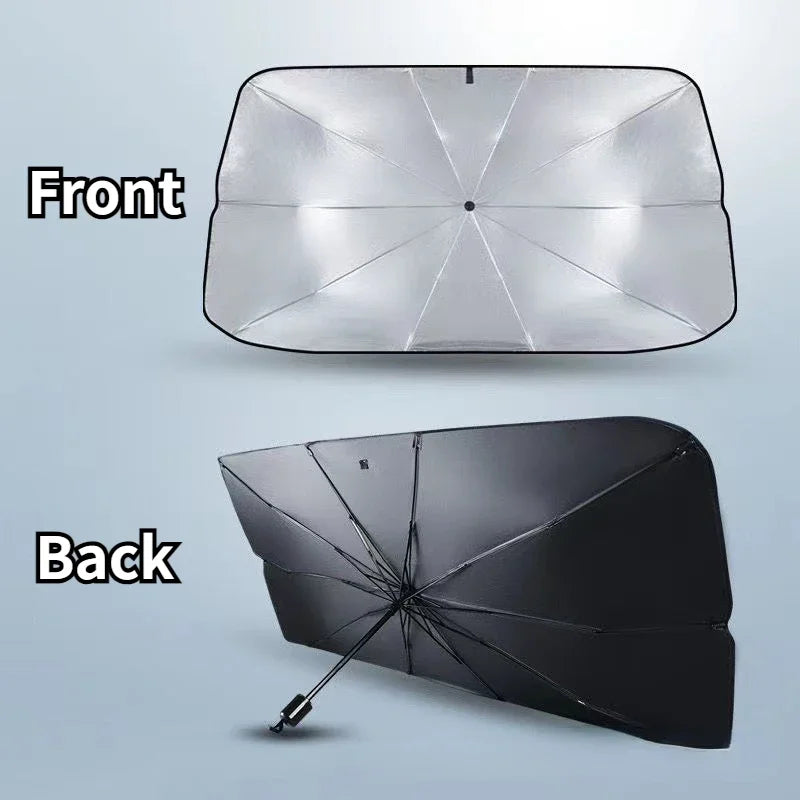 Retractable anti Uv Protection Car Umbrella Foldable Front Window Windshield Sun Shade Sunshade for Car