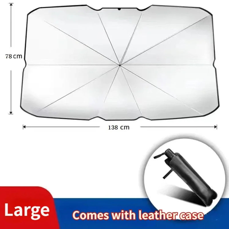 Retractable anti Uv Protection Car Umbrella Foldable Front Window Windshield Sun Shade Sunshade for Car