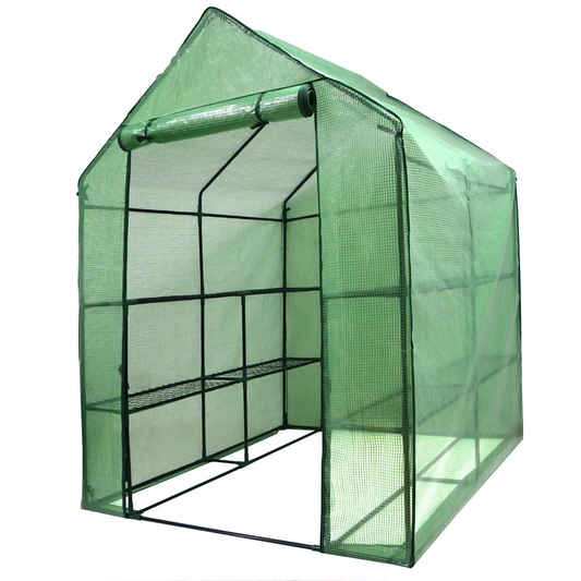 8 Shelves 3 Tiers Greenhouse | Portable Mini Walk In | Outdoor MINI Planter House