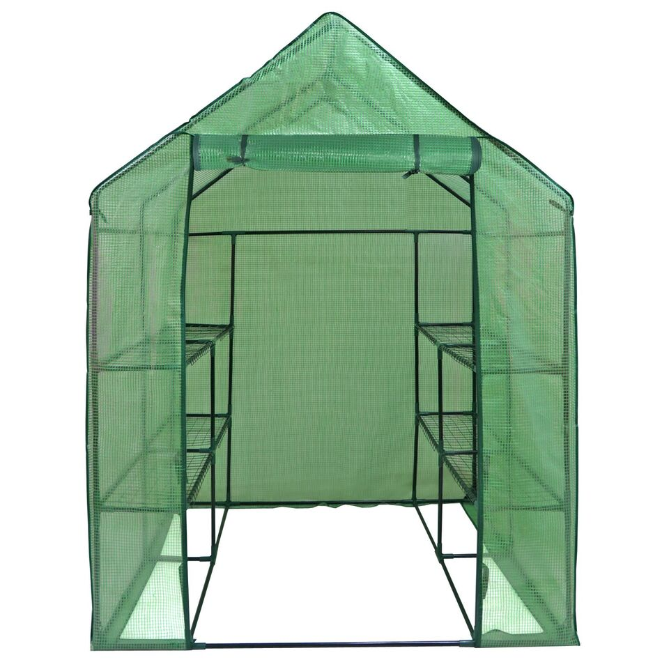 8 Shelves 3 Tiers Greenhouse | Portable Mini Walk In | Outdoor MINI Planter House