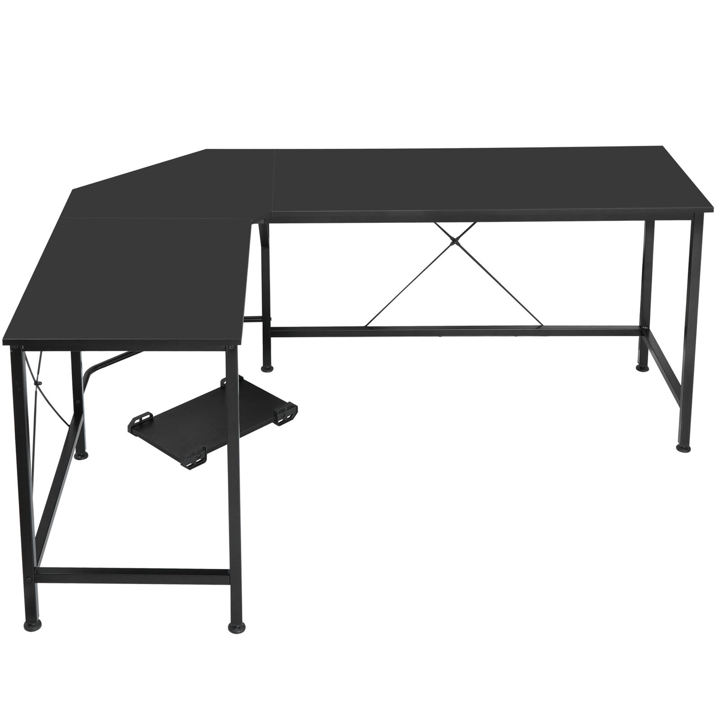 66" L-Shaped Desk | Computer Gaming Laptop Table | Corner Workstation Office Desk