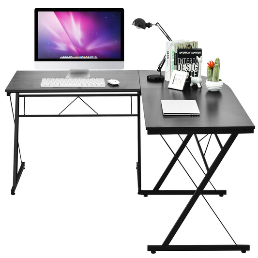 59" L-Shaped Corner Desk | Office Home Computer Table | Study Workstation