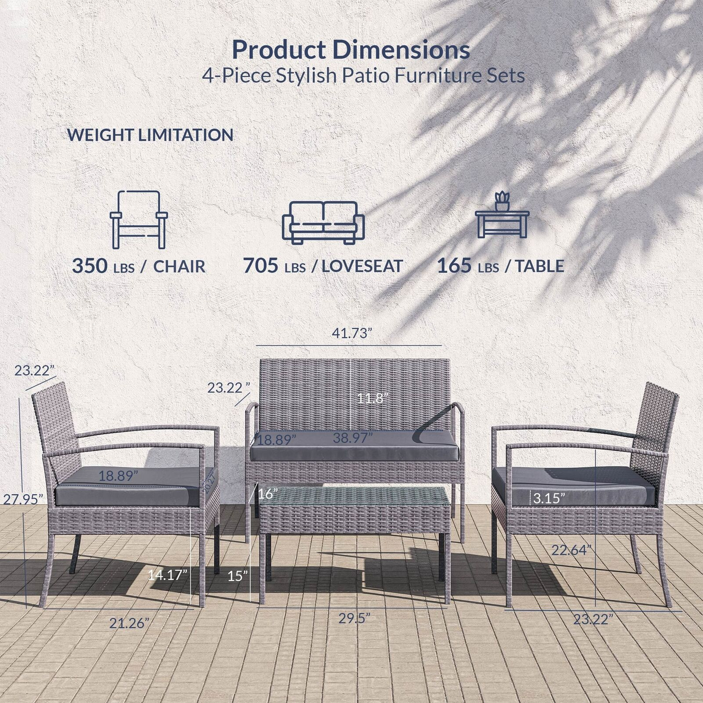 Wicker patio furniture | Wicker outdoor furniture | Wicker patio set