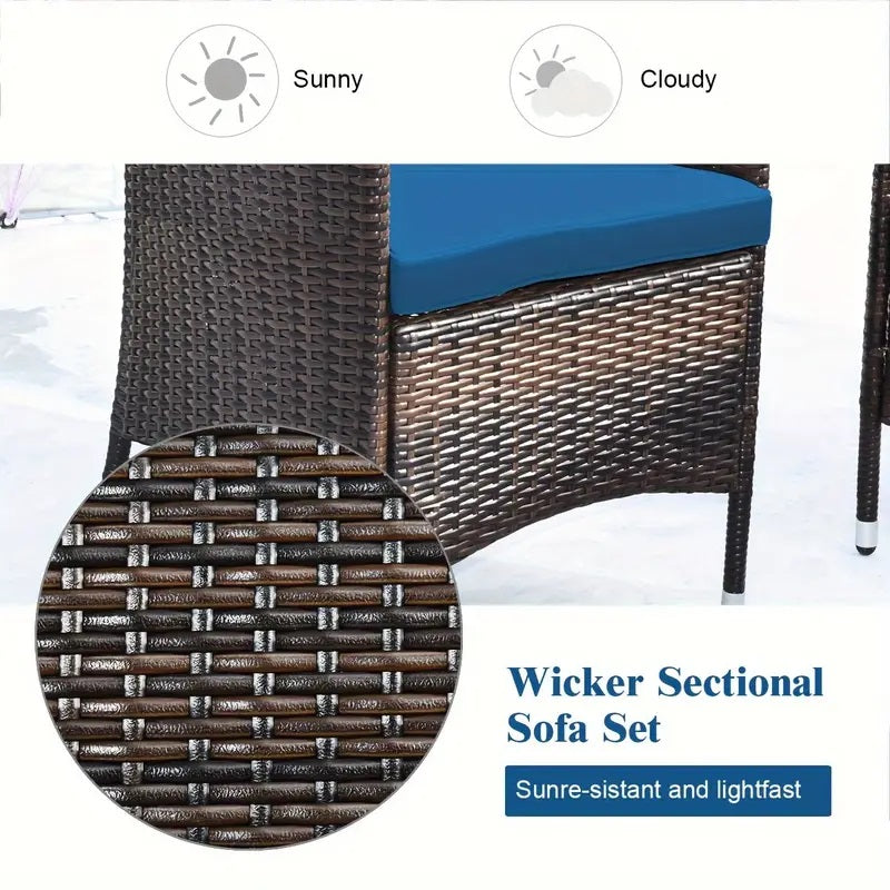 Our 4-piece rattan sofa set