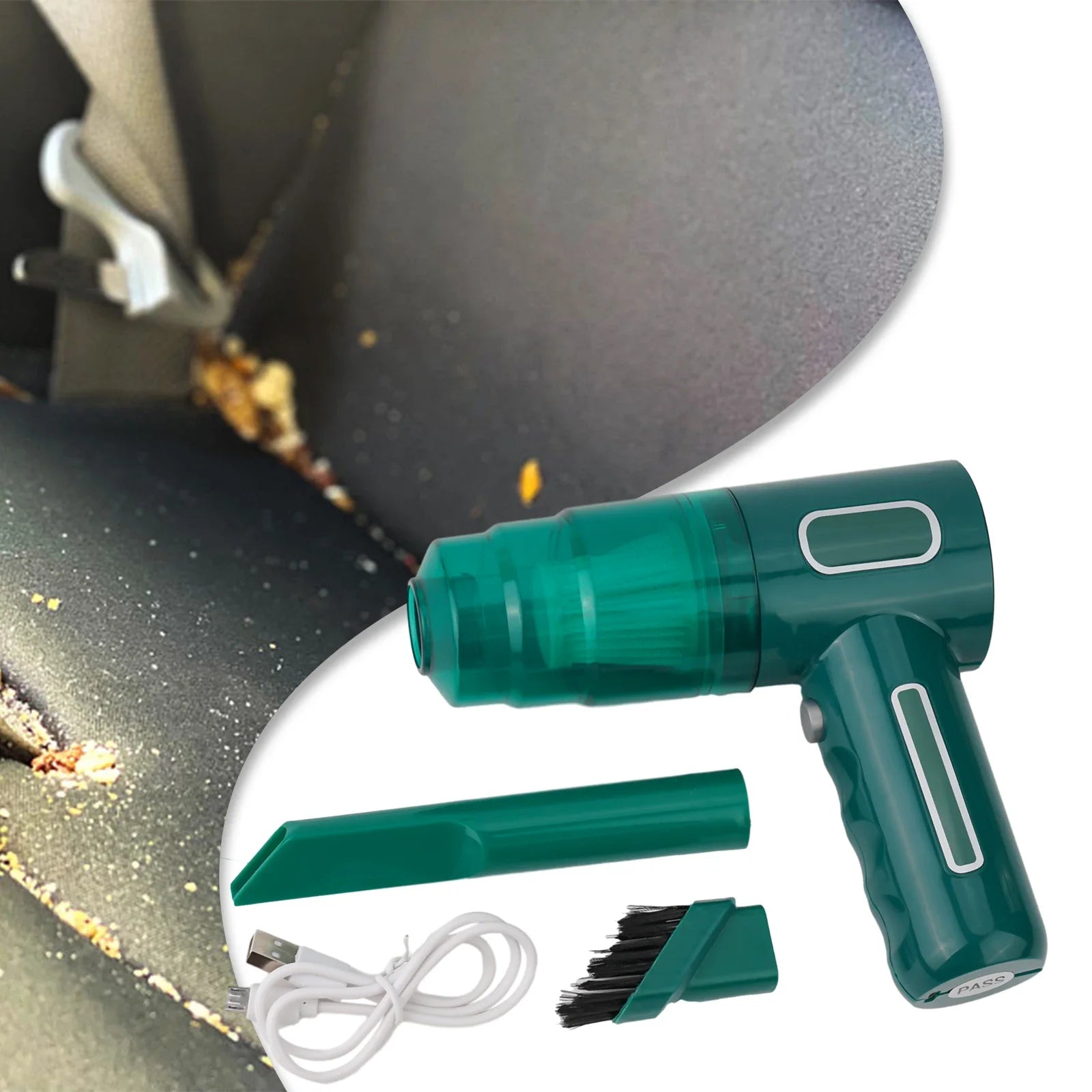 For Car Home Mini Vacuum Cleaner Sweeping Robot 14500Pa Automatic Car Auto Cordless Home Wireless Mini Portable