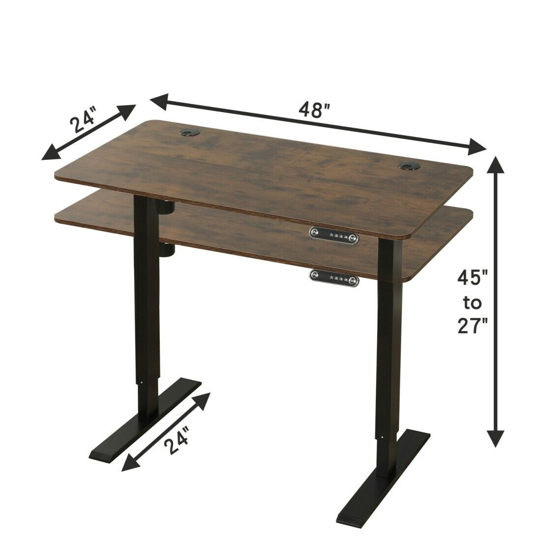 48" Electric Standing Desk | Height Adjustable Desk