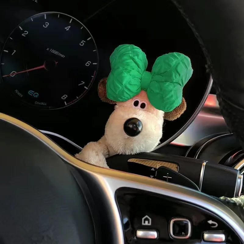 Turn Signal Car Ornament, Dog Plush Toy, Female Plush Toy, Car Interior Gear Guard Decoration, Doll, Wiper, Pilot Accessories